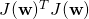 J(\mathbf{w})^T J(\mathbf{w})