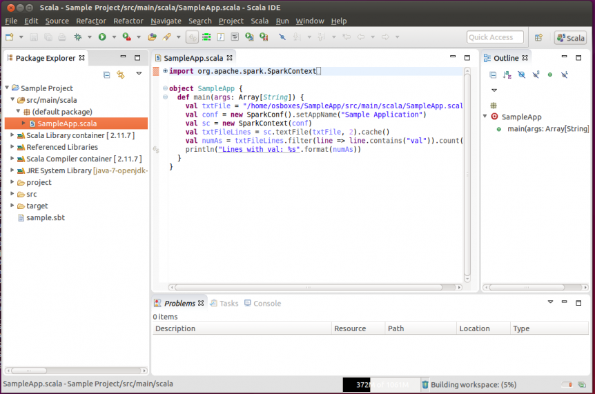 Development and deployment of Spark applications with Scala, Eclipse ...